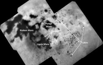 Space Image Titan Lakes