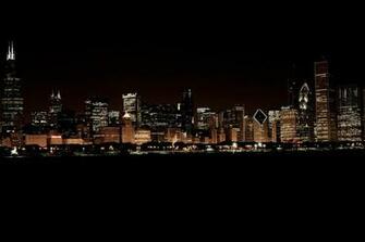 Chicago Night Skyline Pictures