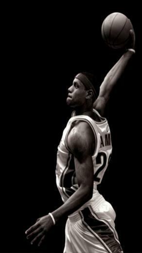 Black And White Lebron James Phone Wallpaper