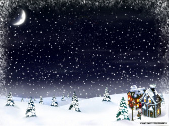 Amazing Christmas Night Desktop Wallpaper