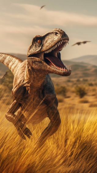 A 4k Ultra HD Mobile Wallpaper Showcasing Velociraptor The