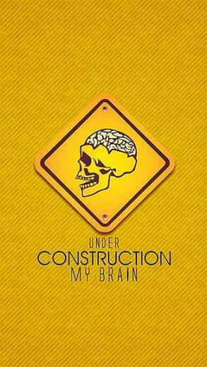 Brain Under Construction iPhone 5c 5s Wallpaper