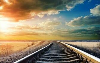 Neverending Track Wallpaper Stock Photos