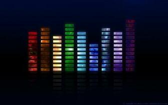 Music Rainbows Equalizer Wallpaper Design