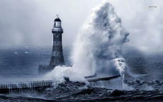 Roker Pier Lighthouse England Wallpaper World