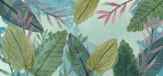 Aesthetic Palm Leaves HD Wallpaper