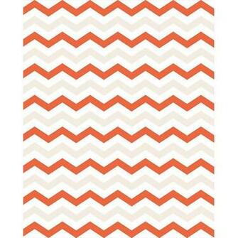 Orange And White Chevron Pumpkin