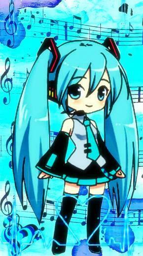 iPhone Chibi Hatsune Miku Wallpaper By Temarisgiantfan101