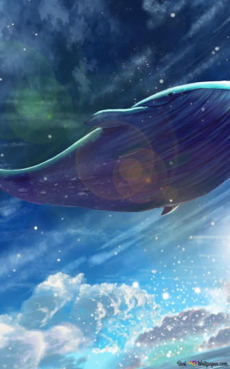Flying Whale 2k Wallpaper