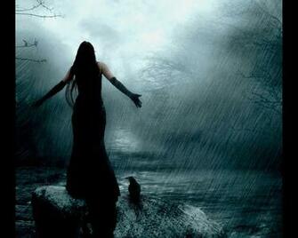 Rain Desktop Wallpaper Sword Warrior Girl In Anime