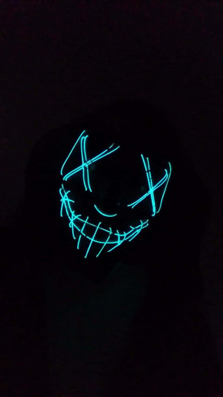 Neon Halloween Wallpaper