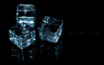 Black Ice Cubes Wallpaper