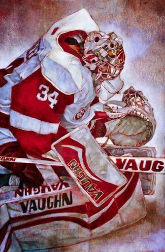 Petr Mrazek Painting I Did Like A Week Ago