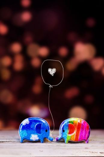Small Fresh Love Cartoon Cell Phone Wallpaper HD