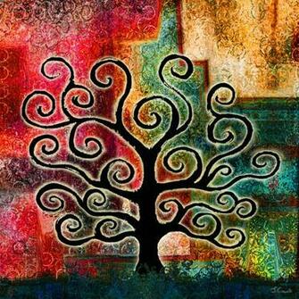 Spiritual Abstract Art Tree Of Life Paintings
