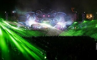 Tomorrowland Laser Show HD Wallpaper