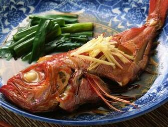 Grilled Fish With Greens Wallpaper And Image Pictures