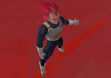 Vegeta Ssj God By Ksuke HD Wallpaper Background Image