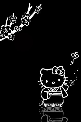 Hello Kitty And Sakura Background