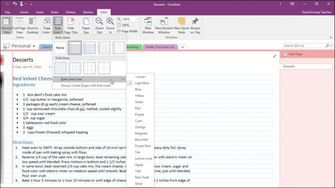 Format Background In Onenote Instructions