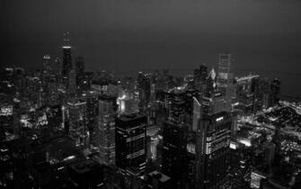 Chicago Aerial Wallpaper Stock Photos