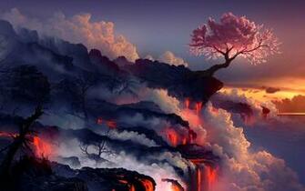 Trippy Landscape Wallpaper