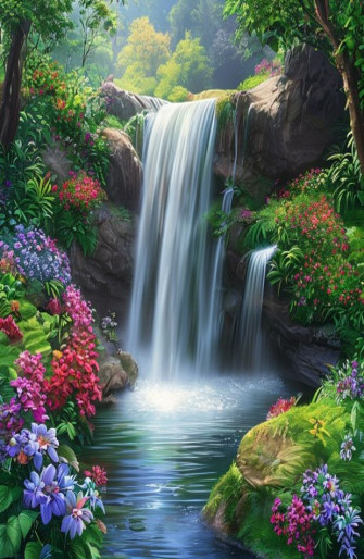 Waterfall Wallpaper With Sound