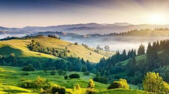 Amazing Sunrise Landscape Wallpaper