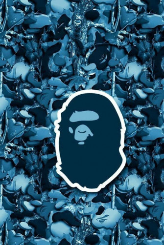 Blue Bape Camo Wallpaper