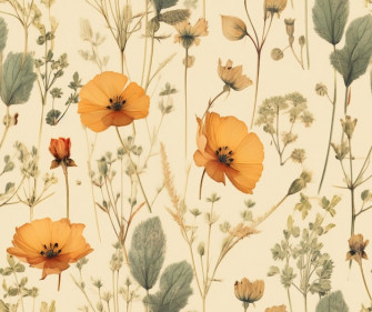 Vintage Wildflower Wallpaper Picture