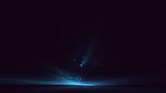 HD Background Blue Aurora Light Space Stars Wallpaper Wallpaperbyte