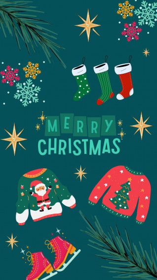 And Customizable Christmas Cartoon Background Templates