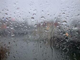 Rain On Window Wallpaper