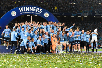 Manchester City Clean Up Awards After Ucl Win Bitter And Blue