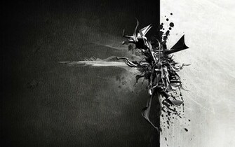 Background Black And White HD Wallpaper Abstrack