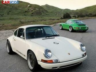 Singer Porsche White Front Wallpaper