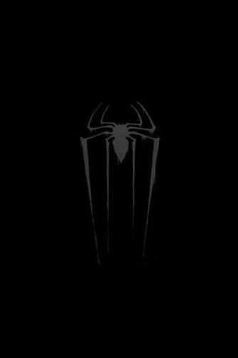 Ios7 Spider Man Logo In Black Parallax HD iPhone iPad