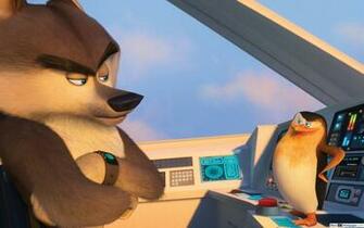 Penguins Of Madagascar The Wolf And Skipper HD Wallpaper