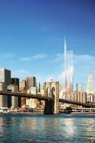 Dom Tower Brooklyn Bridge New York iPhone Wallpaper