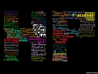 Harry Potter Typography By Jevibecl10