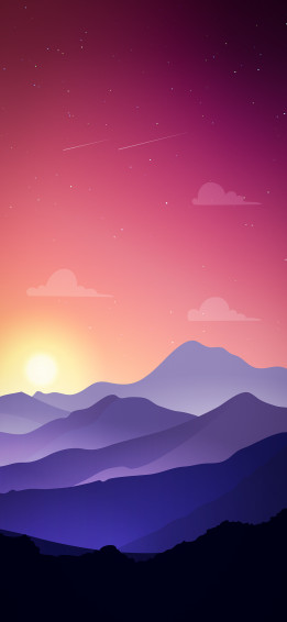 Digital Sunset By Evgeniyzemelko Landscape Wallpaper Abstract