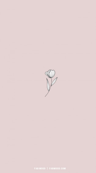 HD Minimal Flower Wallpaper Off
