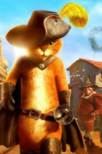 Puss In Boots iPhone Ipod Touch Android Wallpaper