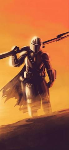 Mandalorian Din Djarin iPhone Wallpaper Yoda
