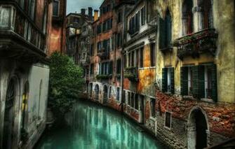 Wallpaper Street Building Home Italy Venice Channel