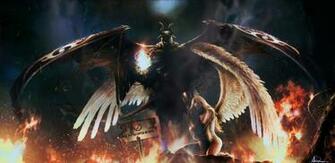 Wallpaper Fallen Angel Demon Devil Desktop Anime