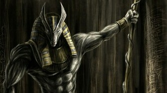 Anubys Egyptian God Of The Dead Wallpaper