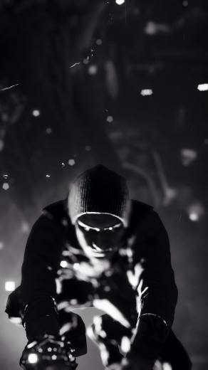 Black And White iPhone Plus HD Wallpaper
