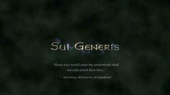 Sui Generis Wallpaper