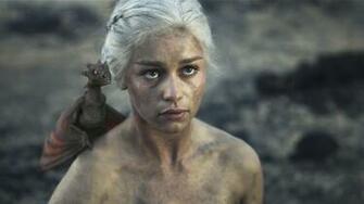 Game Of Thrones Actress Emilia Clarke As Mother Dragons Wallpaper